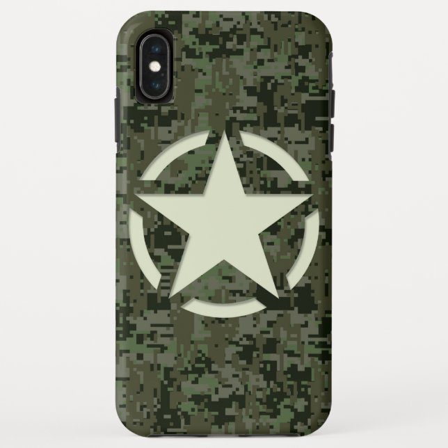 Star Stencil Digital Woodland Case-Mate iPhone Case (Back)