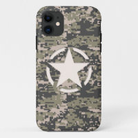 Star Stencil Tag Decal Style Khaki Camouflage iPho