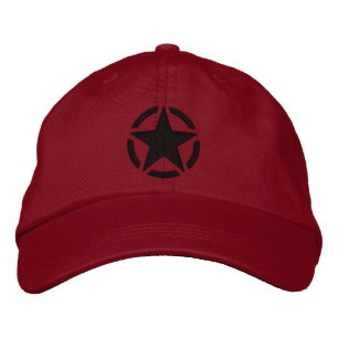 Star Stencil Vintage Decal Stylish Embroidery Embroidered Hat