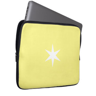 Star Stern yellow and white Laptop Sleeve