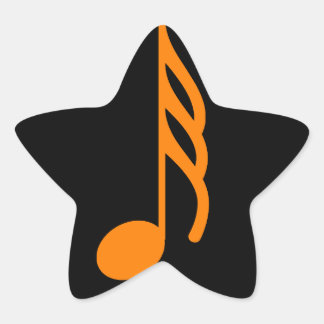 Star Sticker with music design