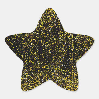 Star Stickers Gold Glitter 