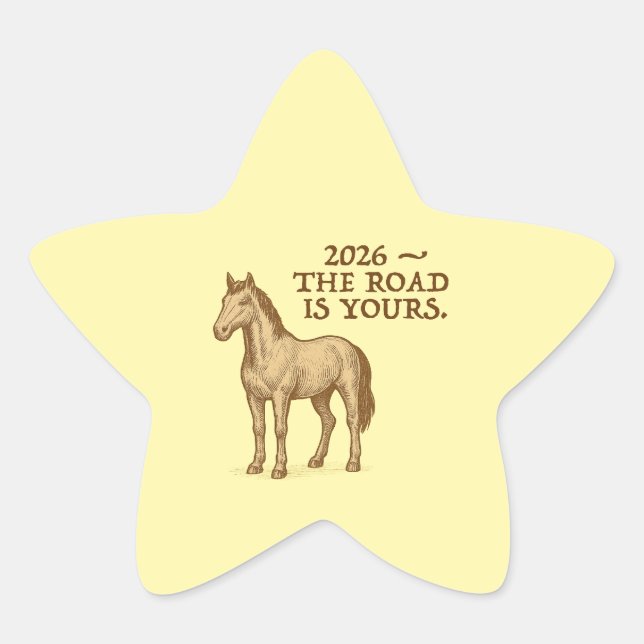 Star Stickers with horse and motivational text (Devant)