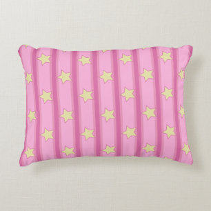 Star Striped Accent Pillow