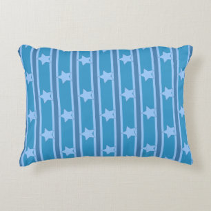 Star Striped Accent Pillow
