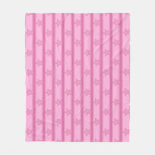 Star Striped Fleece Blanket