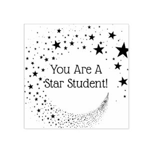 Star Student, Teachers, Award, Encouragement Rubber Stamp