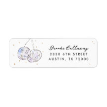Star Stued Watercolor Disco Balls Adresse de retou