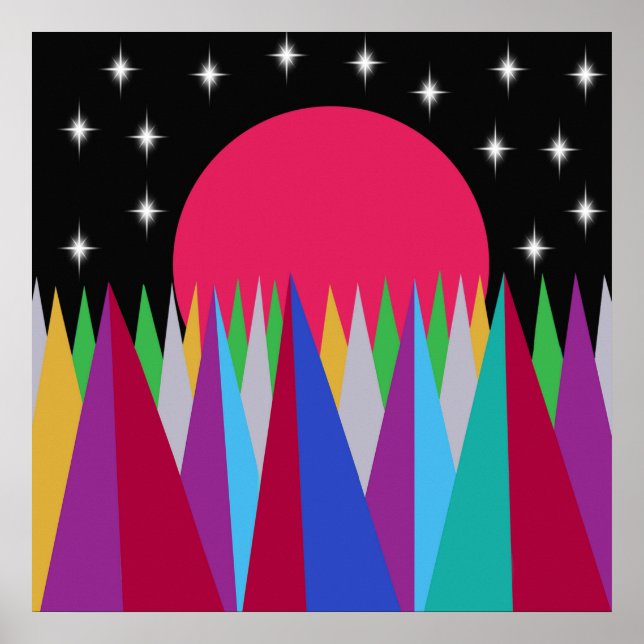 Star Sunset Poster (Front)