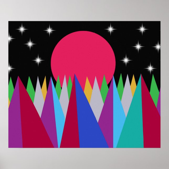 Star Sunset Poster (Front)