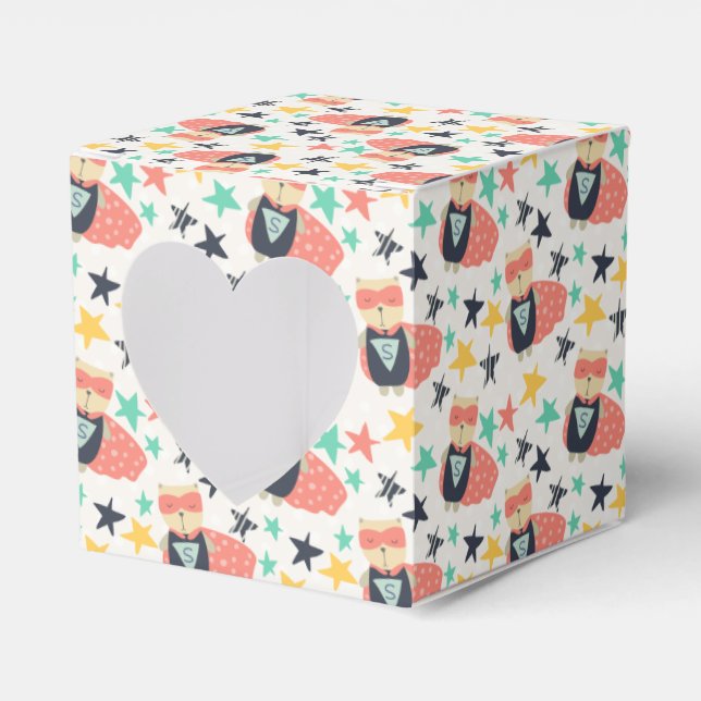 Star Super Hero Favor Box (Front Side)