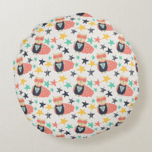 Star Super Hero Round Pillow