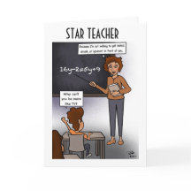 Star Teacher Greeting Card