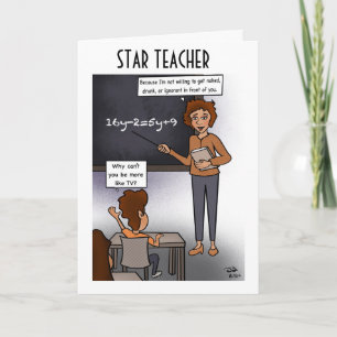 Star Teacher Greeting Card