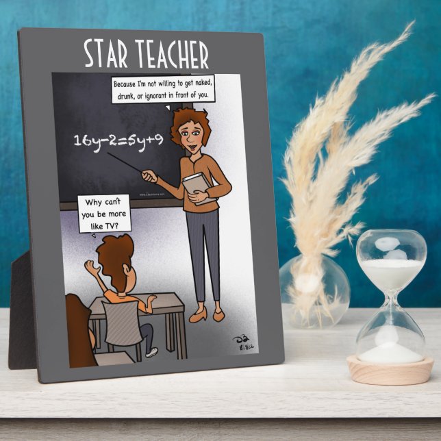 Star Teacher Plaque (Side)