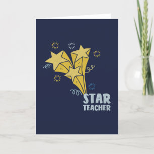 Star Teacher  Thank You Card