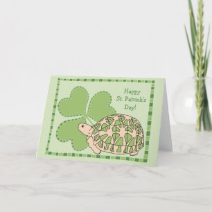 Star Tortoise St Patrick's Day Card