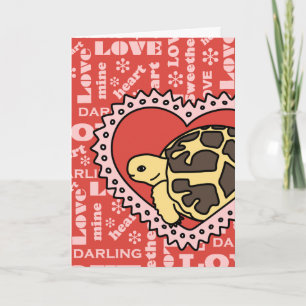 Star Tortoise Valentine's Day Card (love)