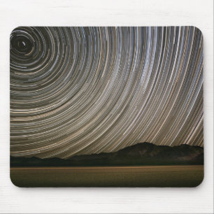 Star Trail at Night California, Death Valley Mouse Pad