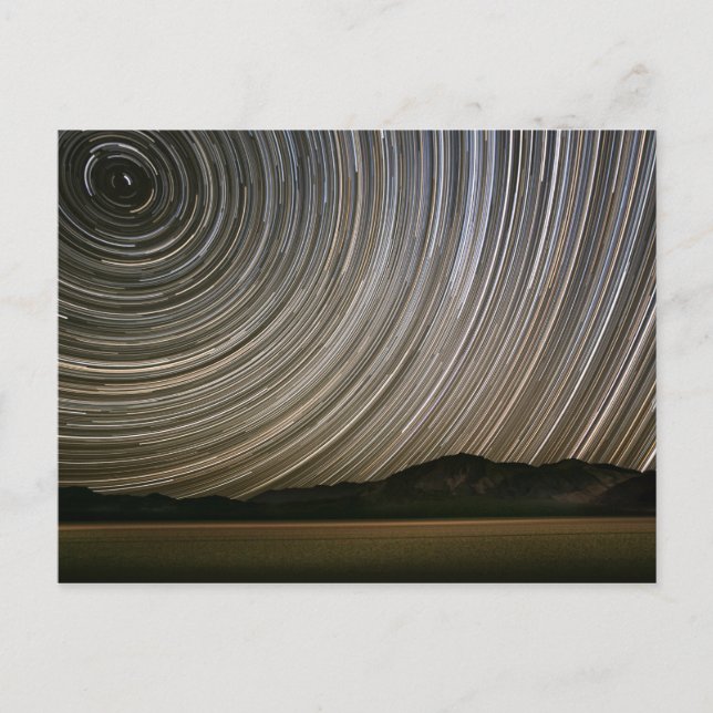 Star Trail at Night | California, Death Valley Postcard (Front)