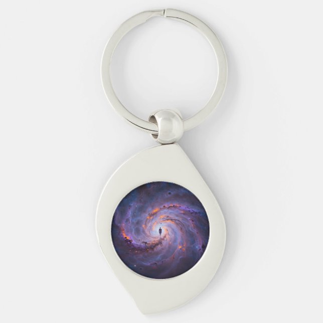 Star Trail - Journey Through the Universe Keychain (Front)