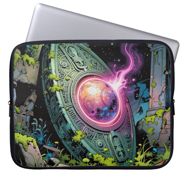 Star Trail - Journey Through the Universe Laptop Sleeve (Front)
