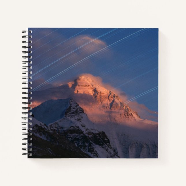 Star Trail | Mt. Everest Tibet, China Notebook (Front)