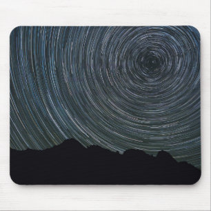 Star Trails Around Polaris Ingalls Pass Mouse Pad