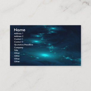 Star Valley Modern Abstract Fractal Art Business Card