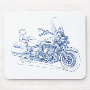 Star VStar 1300 Tourer 2010 Mouse Pad