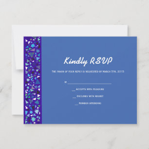 STAR WALL Bar Bat Mitzvah Reply RSVP Card
