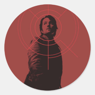Star Wars: Andor | Cassian Andor Crosshair Graphic Classic Round Sticker