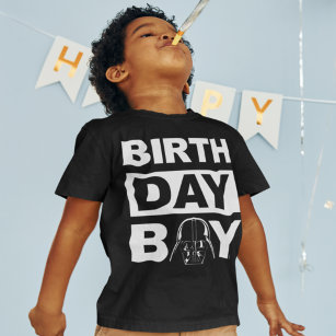 Star Wars Birthday Boy   Darth Vader - Name & Age T-Shirt