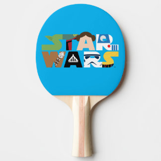 Star Wars Character Letters Logo Ping Pong Paddle