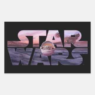 Star Wars Desert Title With The Child Sticker
