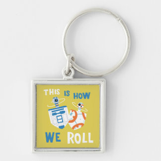 Star Wars Hanukkah R2-D2 & BB-8 Dreidels Keychain