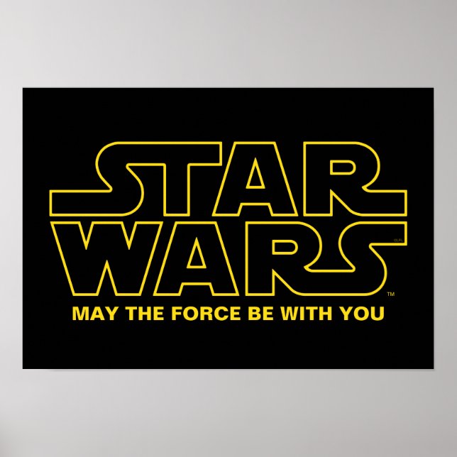 Star Wars Lined Logo Poster (Front)