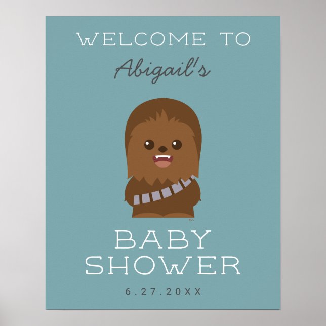 Star Wars | Little Wookieee Baby Shower - Welcome Poster (Front)