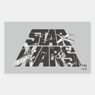 Star Wars Logo | X-Wing & TIE Fighter Battle Sticker