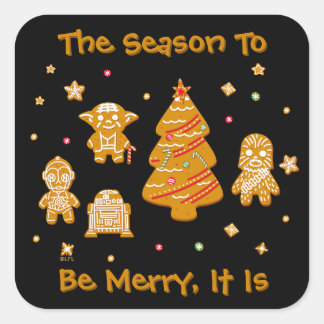 Star Wars Rebel Cookies By The Christmas Tree Square Sticker