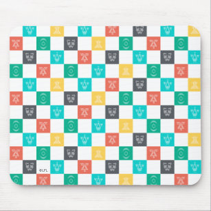Star Wars Resistance   Aces Icon Chequered Pattern Mouse Pad