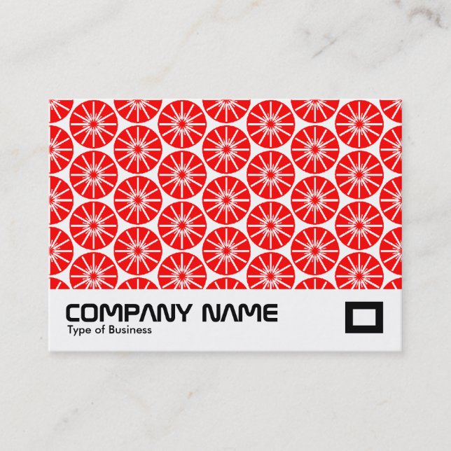 Star Wheel - Abstract - Red Business Card (Front)