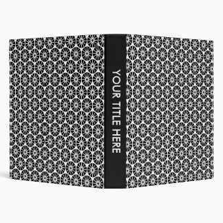 Star Wheel Pattern - White Binder