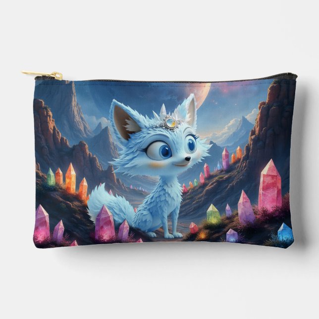 Star Whisper Fox – Keeper of Crystal Light.  Accessory Pouch (Front)
