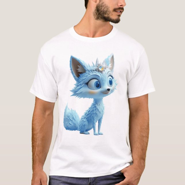 Star Whisper Fox – Keeper of Crystal Light.  T-Shirt (Front)