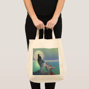 Star Wolf Large Tote Bag