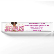 StarBerry™ "JESUS" Scripture Desk Plat