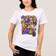  StarBerry™  So Demure Rainbow Graffiti T-Shirt