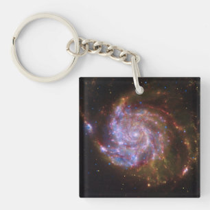 Starbirth in the Pinwheel:  M101 Galaxy Keychain