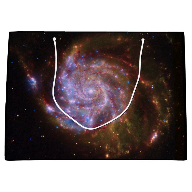 Starbirth in the Pinwheel:  M101 Galaxy Large Gift Bag (Front)